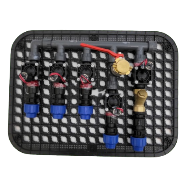 Preview: Vormontierte Einheit *9V DC*, 32 mm, Magnetventile Hunter PGV mit Ventilgitter Schmutzfänger